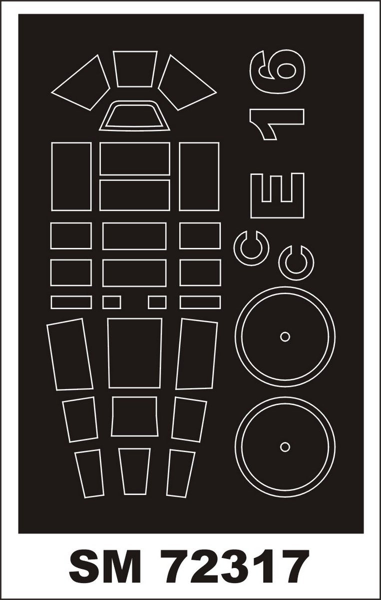 Montex MXSM72317 1:72 Aichi E16A1 canopy frame paint mask