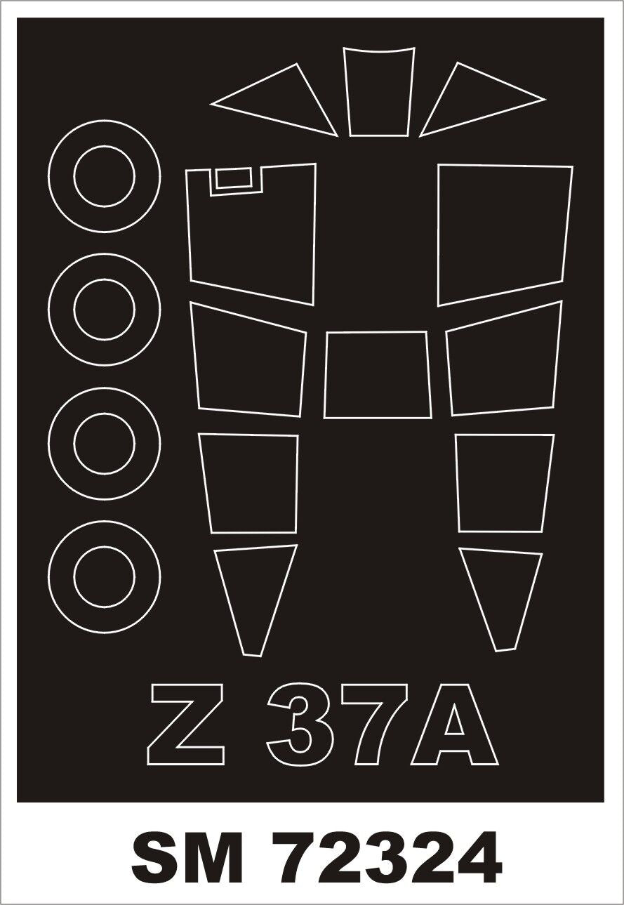 Montex MXSM72324 1:72 Let Z-37A Cmelak canopy frame paint mask
