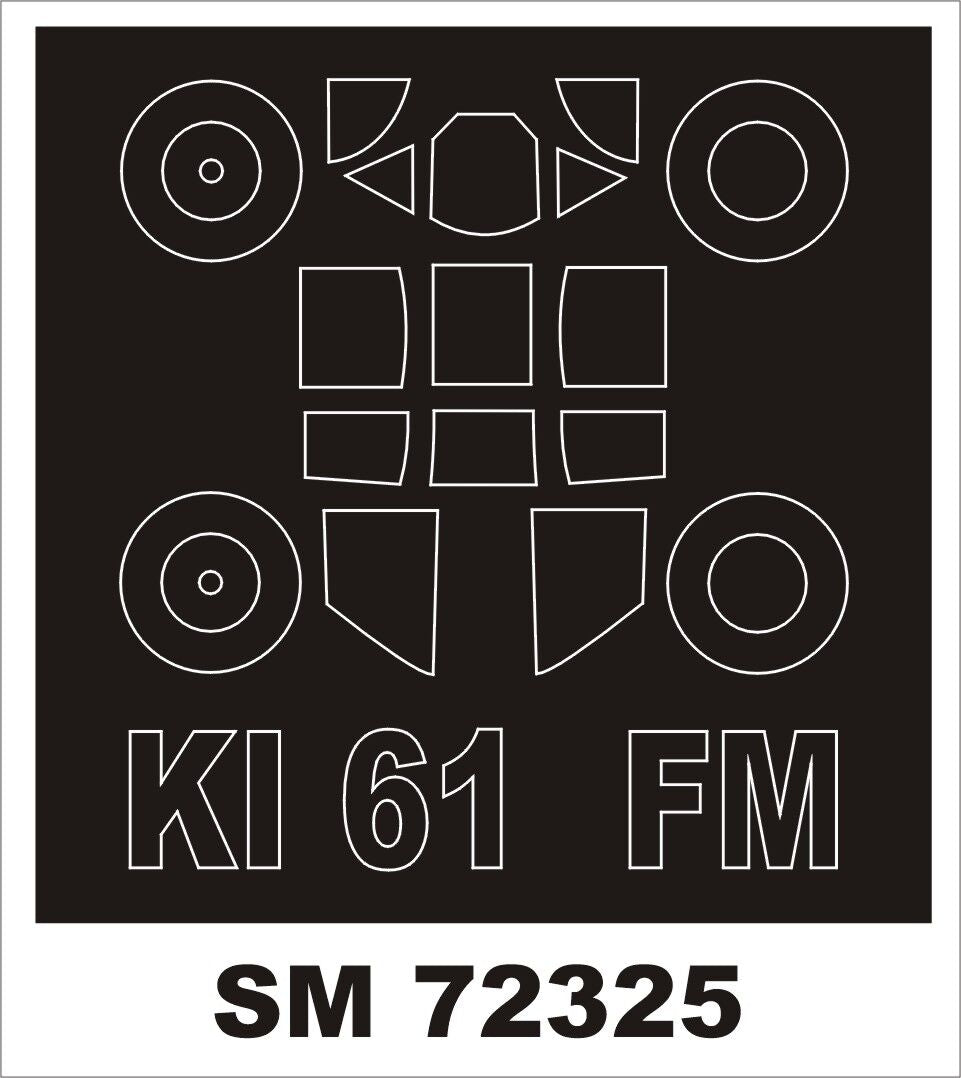 Montex MXSM72325 1:72 Kawasaki Ki-100-I HIEN canopy frame paint mask