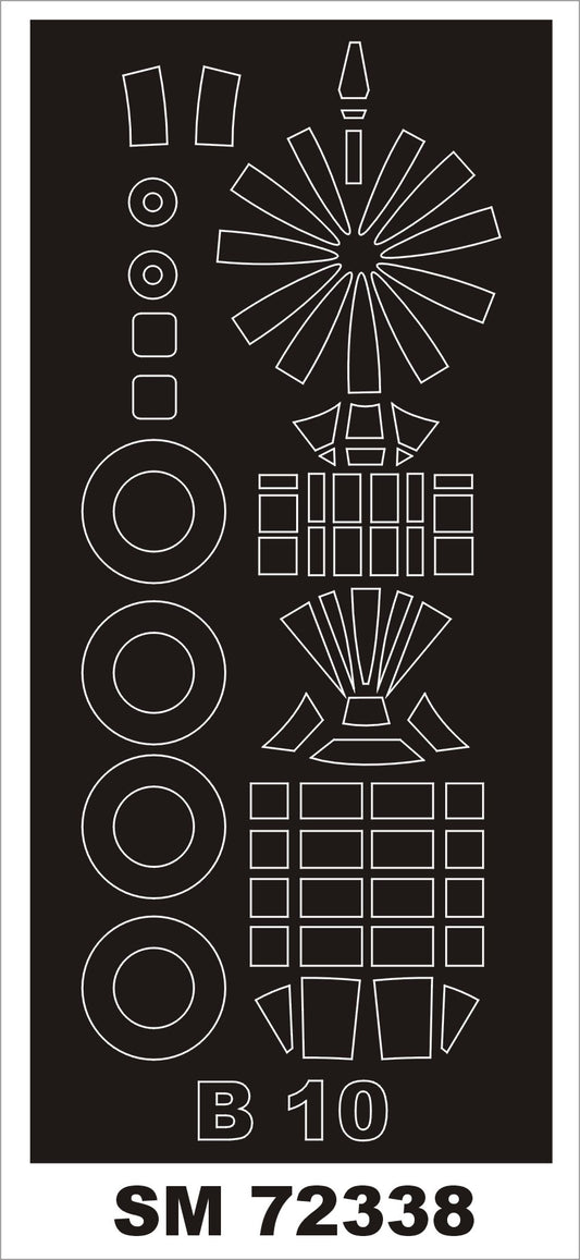 Montex MXSM72338 1:72 Martin B-10B canopy frame paint masks