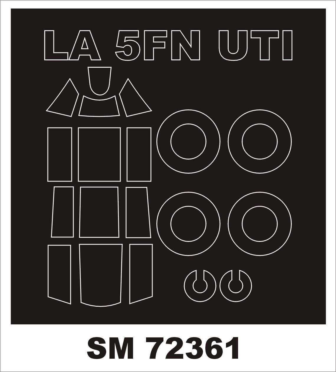Montex MXSM72361 1:72 Lavochkin La-5FN UTI canopy frame paint masks
