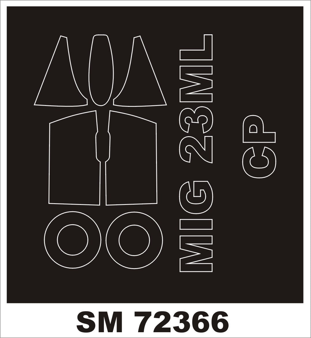 Montex MXSM72366 1:72 Mikoyan MiG-23ML/MiG-23MLA canopy frame paint masks
