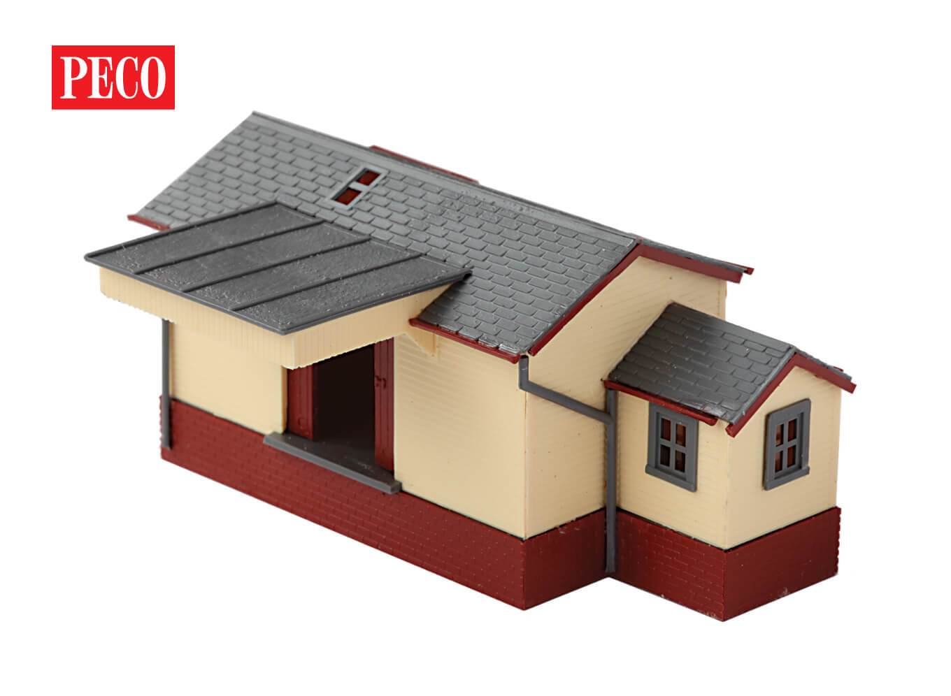 PECO NB-6 Goods Shed, Brick/Timber Type N Gauge
