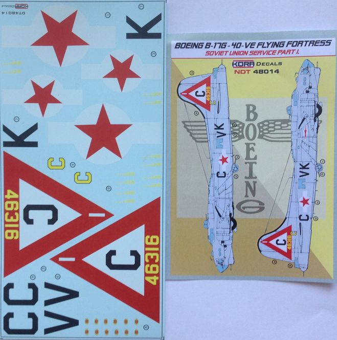 Kora NDT48014 1:48 Boeing B-17G-40-VE Soviet Union