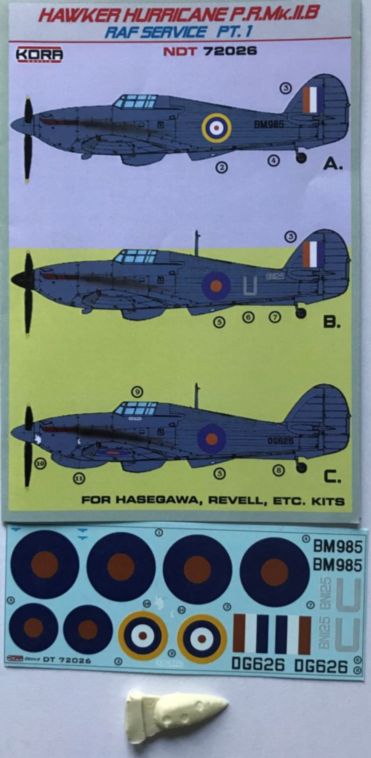 Kora NDT72026 1:72 Hawker Hurricane PR Mk.IIB