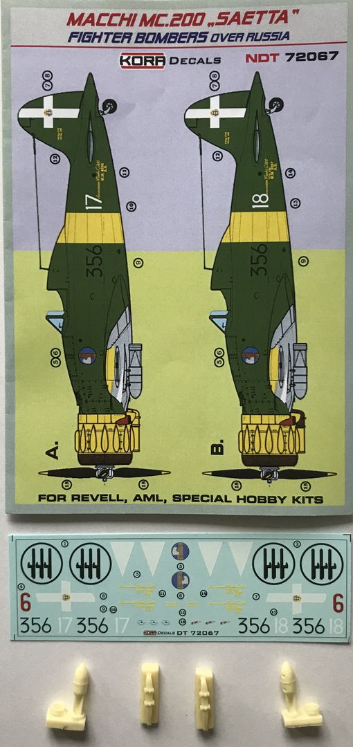 Kora NDT72067 1:72 Macchi C.200 Saetta Fighter Bombers over Russia