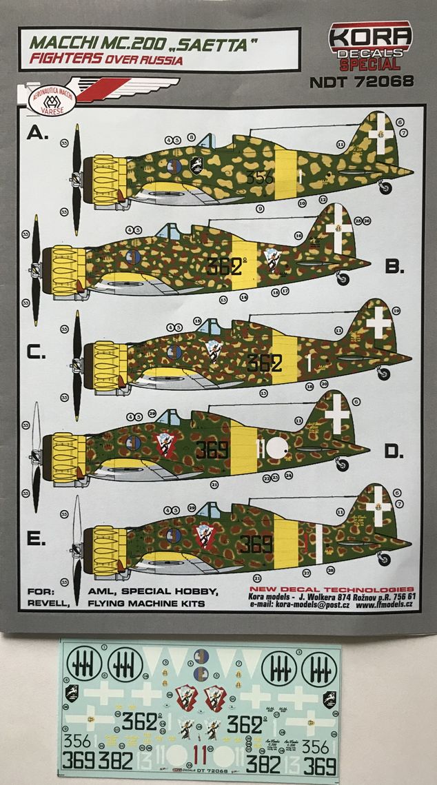 Kora NDT72068 1:72 Macchi C.200 Saetta Fighter over Russia