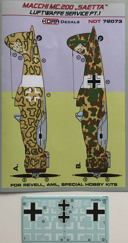 Kora NDT72073 1:72 Macchi C.200 Saetta Luftwaffe Service Pt.1