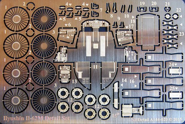 NH Detail NHA144020 1:144 Ilyushin Il-62M Detail set