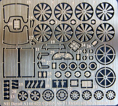 NH Detail NHA144022 1:144 Antonov An-71 Detail Set