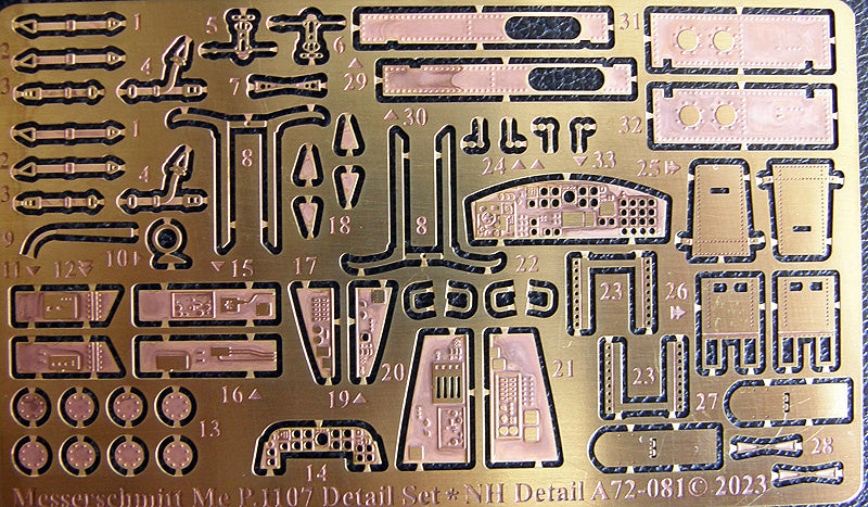 NH Detail NHA72-081 1:72 Messerschmitt Me P.1107 Detail Set