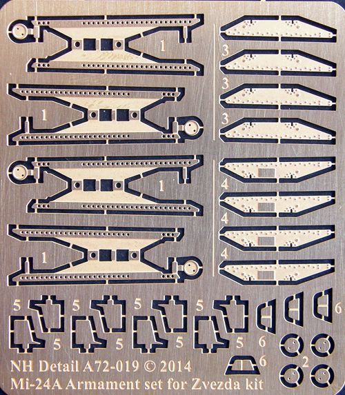 NH Detail NHA72-019 1:72 Mil Mi-24A armament Set