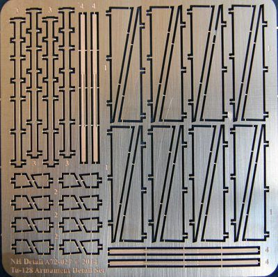 NH Detail NHA72-027 1:72 Tupolev Tu-128 Armament Detail Set