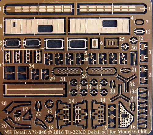 NH Detail NHA72-040 1:72 Tupolev Tu-22KD Detail Set