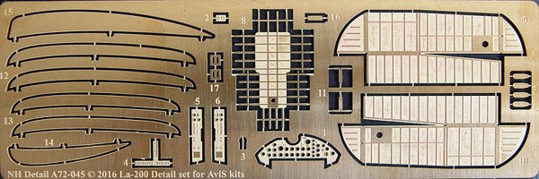 NH Detail NHA72-045 1:72 Lavochkin La-200 with Toriy radar Detail Set