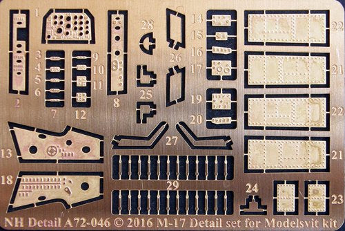 NH Detail NHA72-046 1:72 Myasishchev M-17 Detail Set