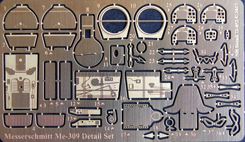 NH Detail NHA72-052 1:72 Messerschmitt Me-309 Detail Set
