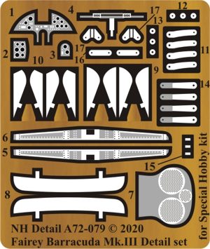 NH Detail NHA72-079 1:72 Fairey Barracuda Mk.II Detail Set