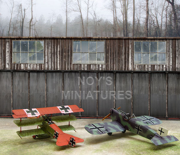 Noy's Miniatures NM14412 1:144 WWI Airfield Set with Bonus Backdrop