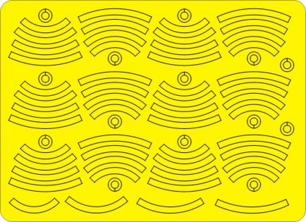 New Ware NWAM0009 1:48 Mk-82 Bombs Stripes 'two yellow stripes'