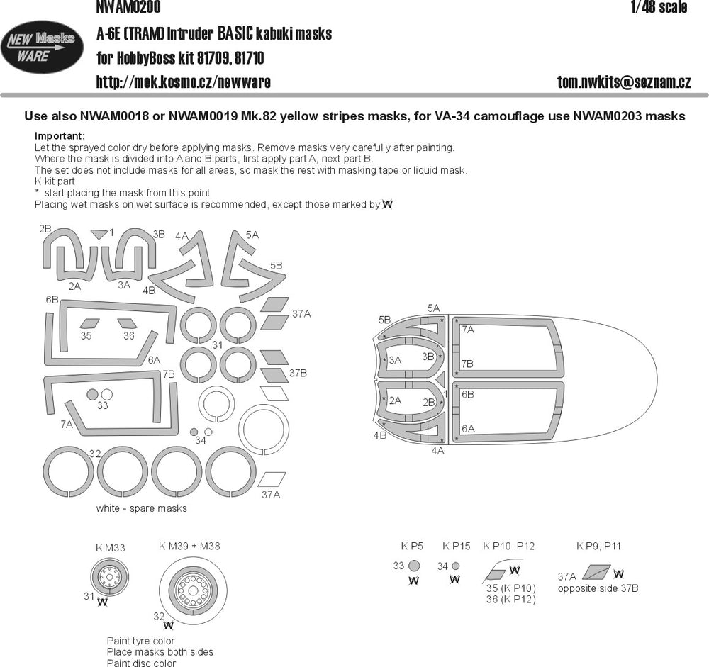 New Ware NWAM0200 1:48 Grumman A-6E