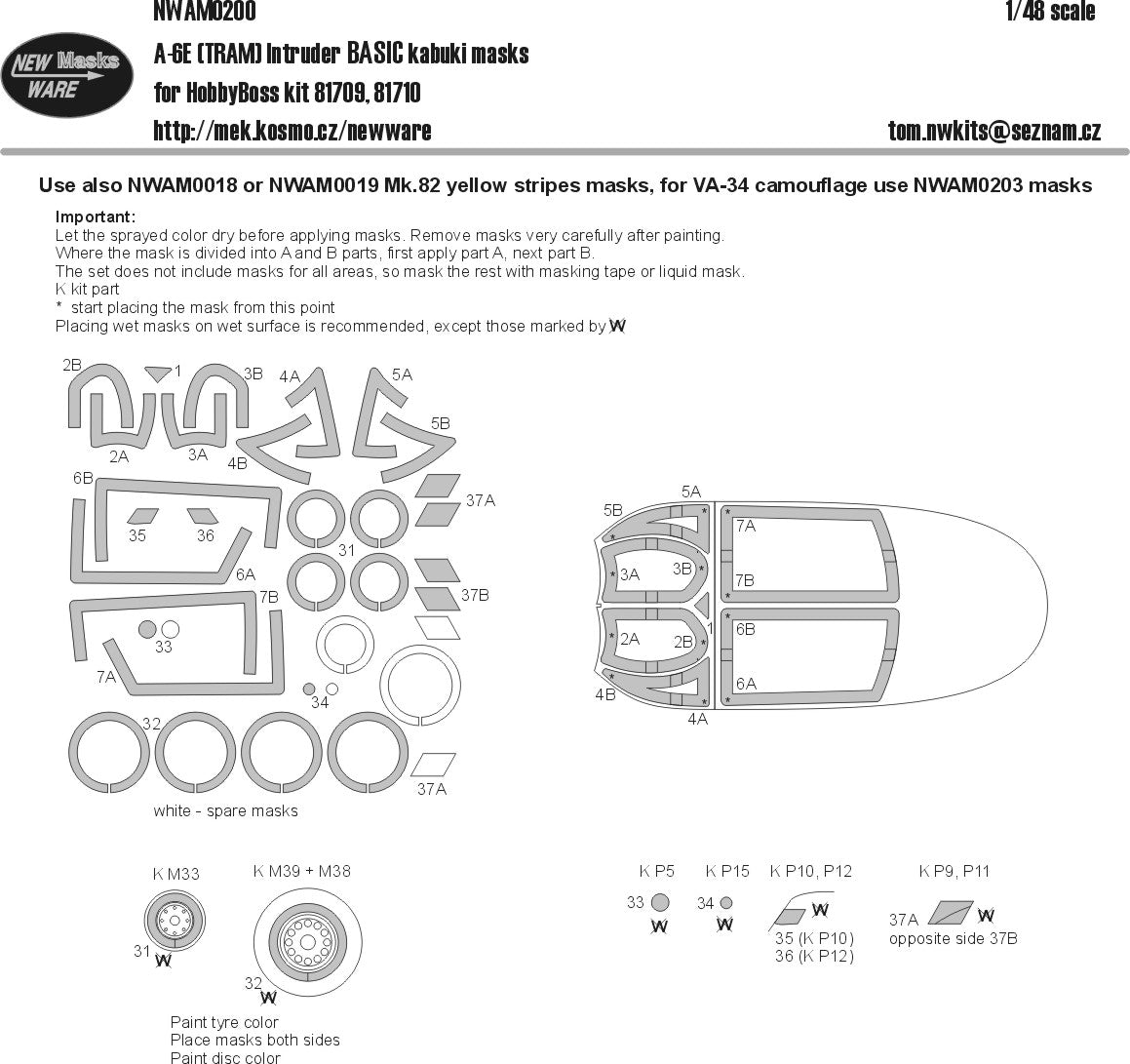 New Ware NWAM0200 1:48 Grumman A-6E