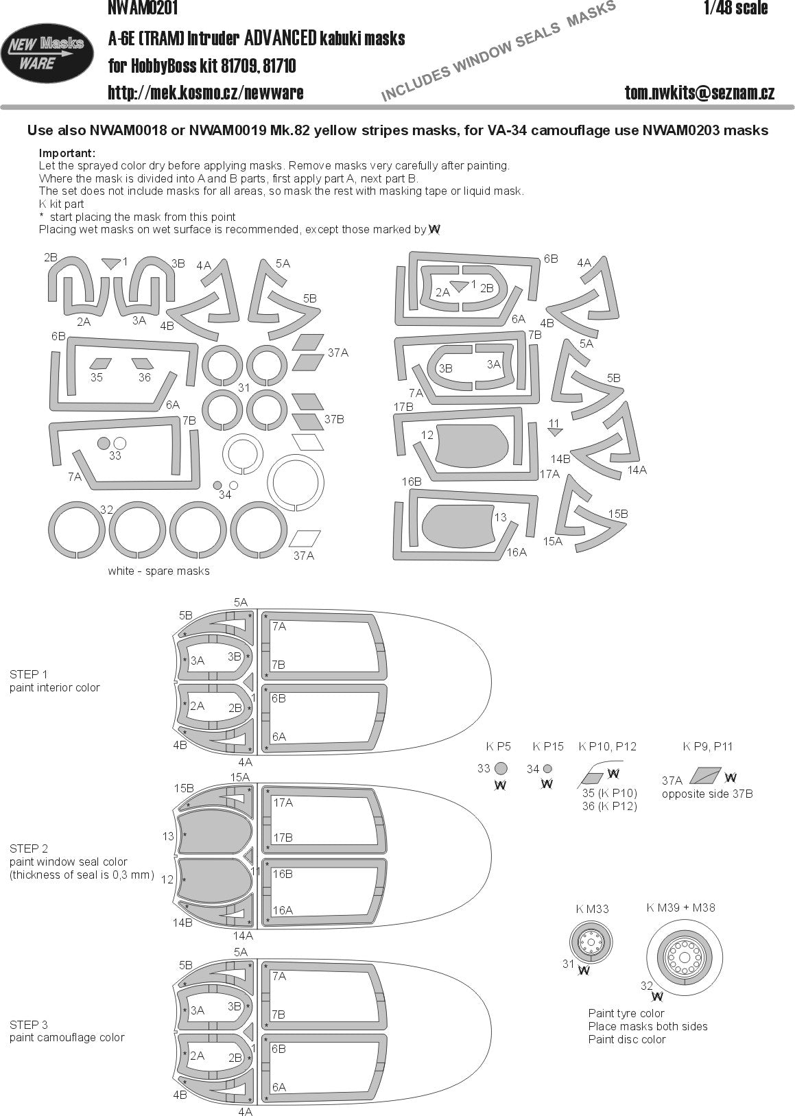 New Ware NWAM0201 1:48 Grumman A-6E