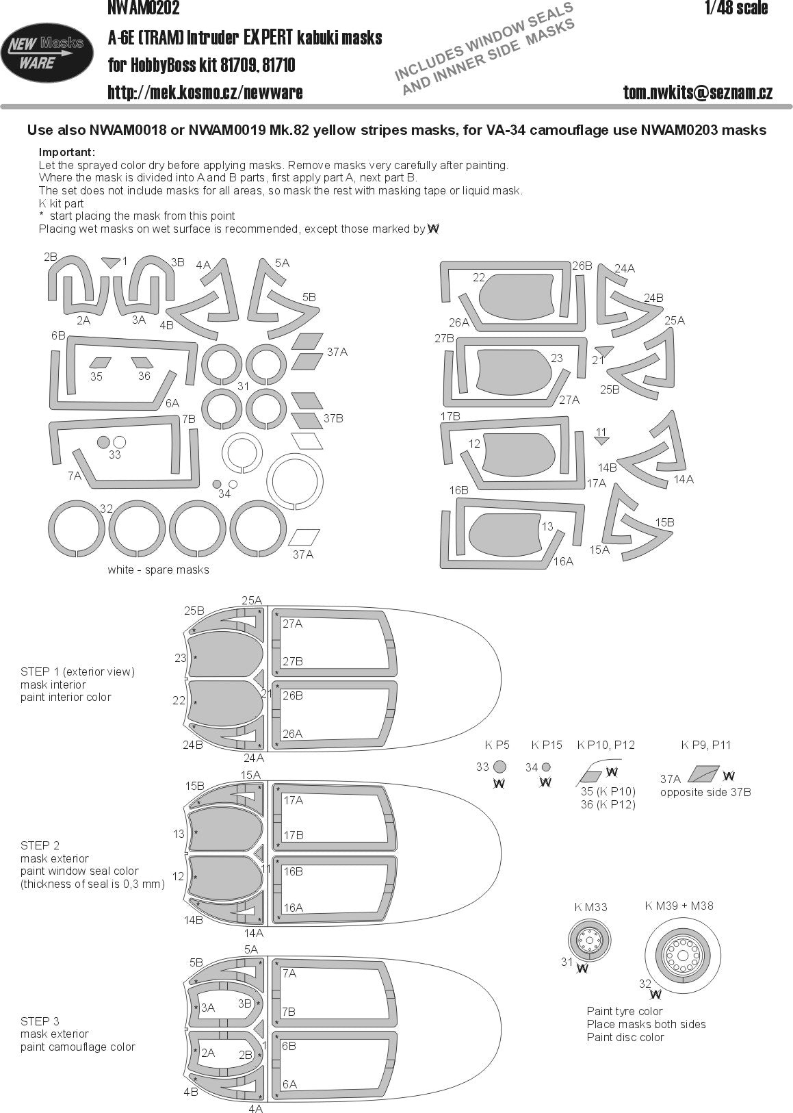 New Ware NWAM0202 1:48 Grumman A-6E