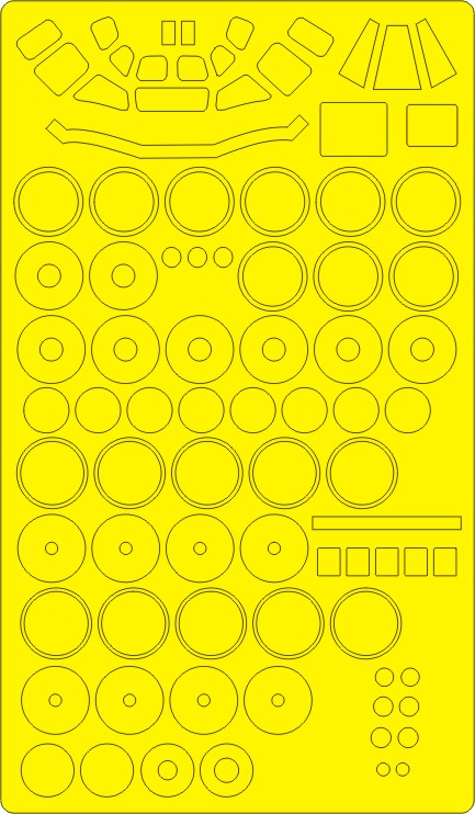 New Ware NWAM0227 1:72 Tu-95MS Bear-H Basic Kabuki Masks