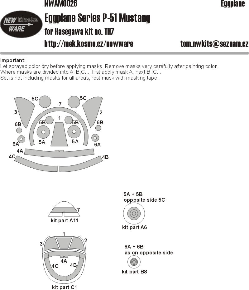 New Ware NWAM0026 North-American P-51D Mustang
