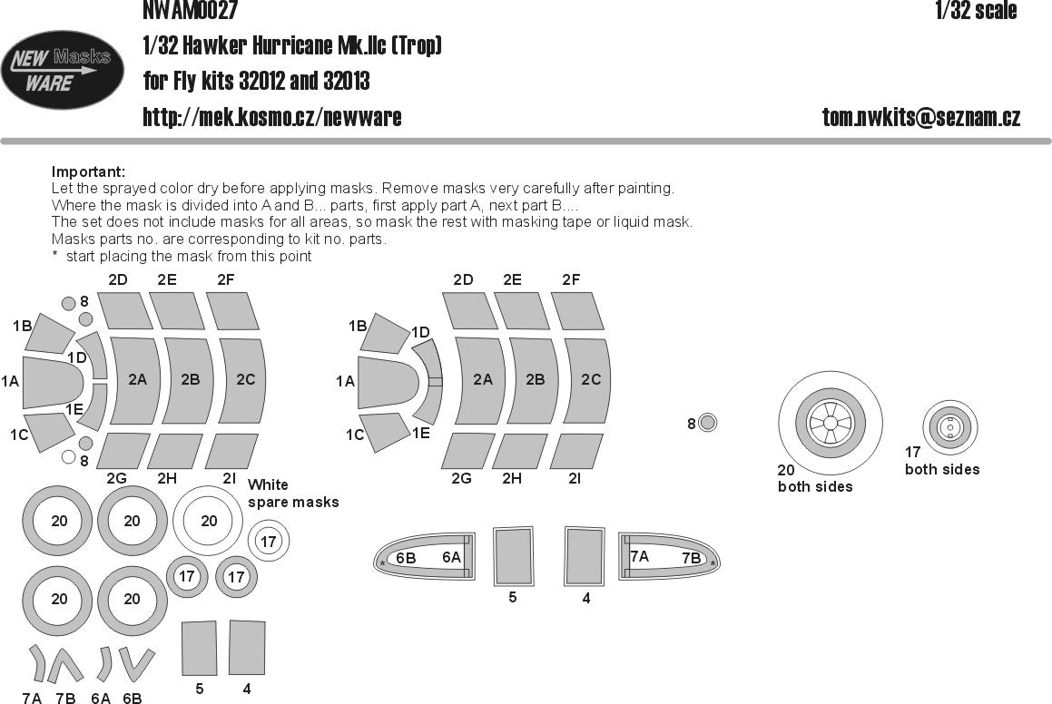 New Ware NWAM0027 1:32 Hawker Hurricane Mk.IIC Tropical version