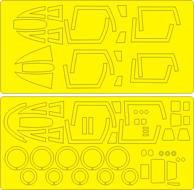 New Ware NWAM0346 1:48 F-4 Phantom II Advanced Masks (Camera)
