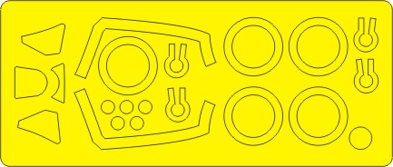 New Ware NWAM0430 1:48 Spitfire Mk.22/24/XVIe Basic Kabuki Masks