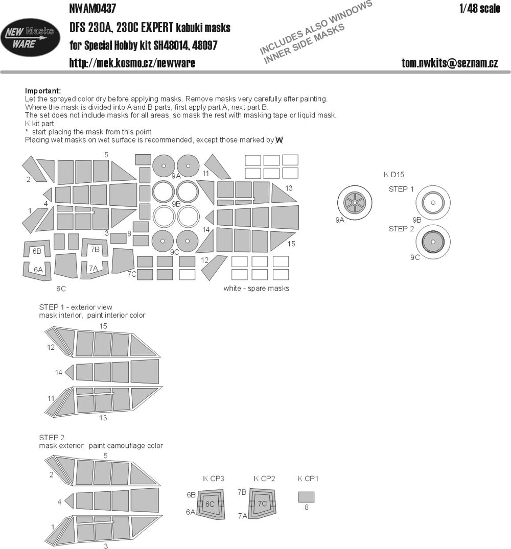 New Ware NWAM0437 1:48 DFS DFS-230A glider