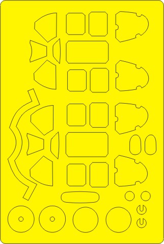 New Ware NWAM0496 1:48 P-51B Mustang Expert Kabuki Masks