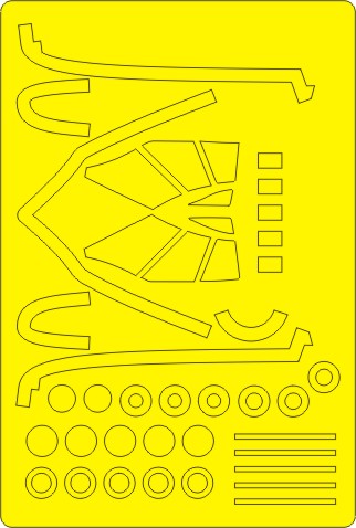 New Ware NWAM0519 1:72 B-58 Hustler Basic Kabuki Masks