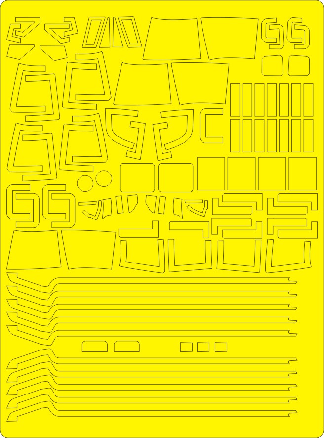 New Ware NWAM0061 1:48 Westland Lynx Mk.88A/HMA.8 Advanced paint masks set