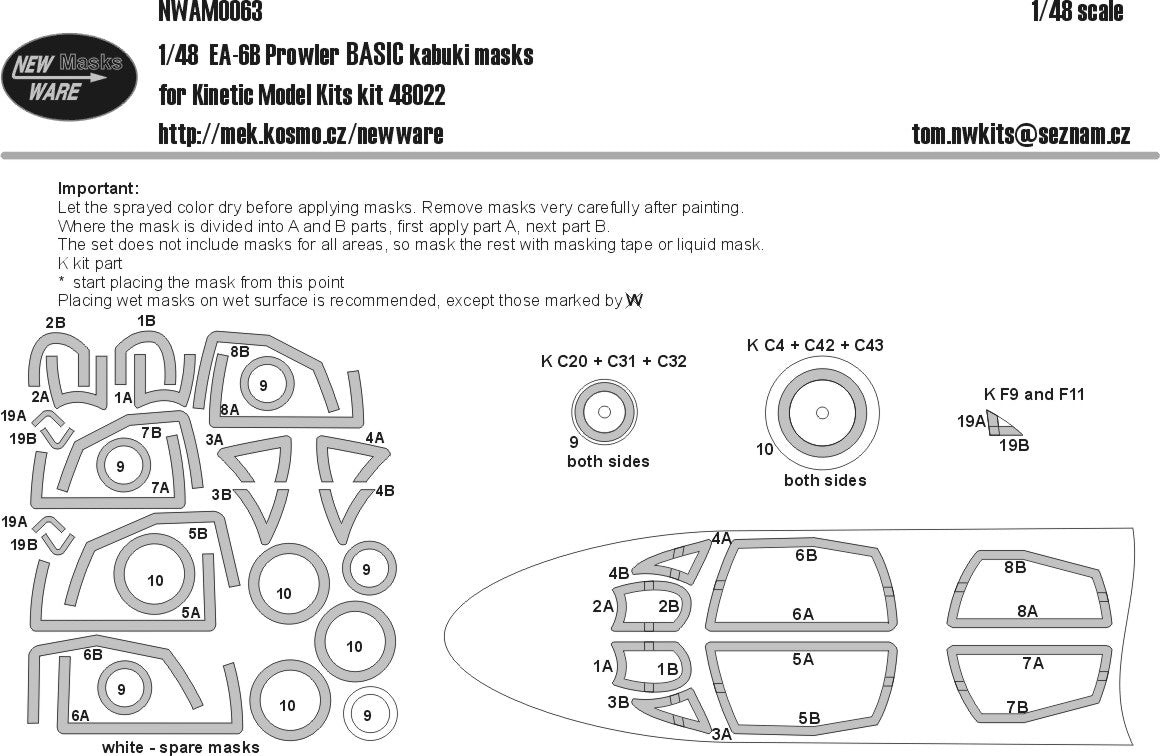 New Ware NWAM0063 1:48 Grumman EA-6B Prowler BASIC