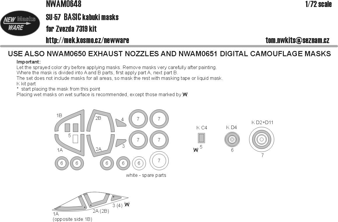 New Ware NWAM0648 1:72 Sukhoi Su-57 Frazor