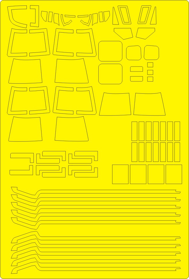 New Ware NWAM0696 1:48 Westland Lynx AH-7 Paint Mask ADVANCED