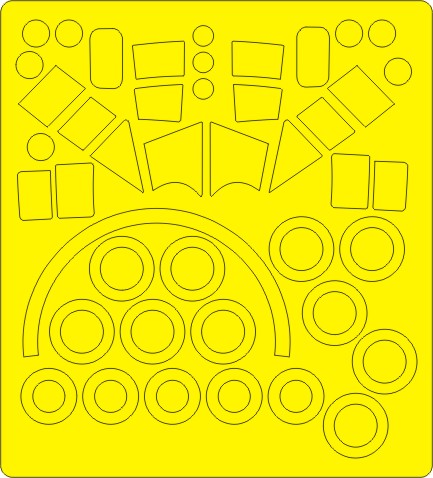 New Ware NWAM0754 1:72 G-222 Panda / C-27A Chuck Basic Masks