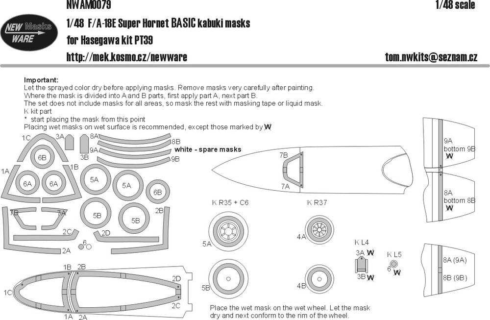 New Ware NWAM0079 1:48 Boeing F/A-18E/F Super Hornet BASIC