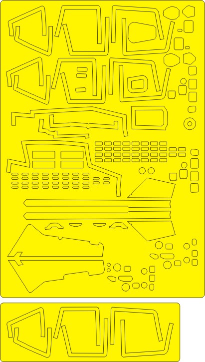 New Ware NWAM0831 1:48 Su-27UB Advanced Kabuki Masks