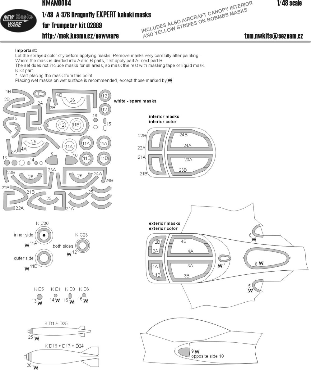 New Ware NWAM0084 1:48 Cessna A-37B Dragonfly EXPERT