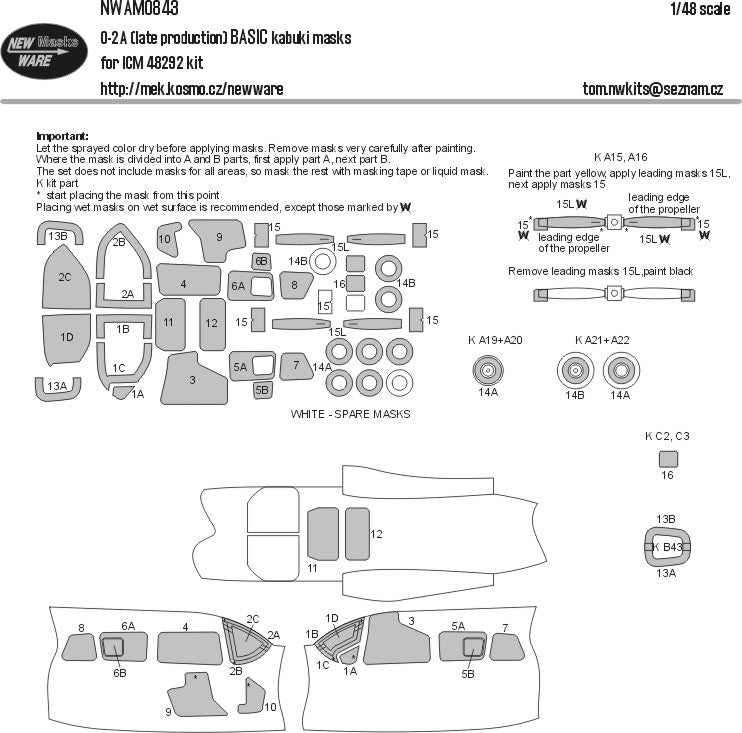 New Ware NWAM0843 1:48 Cessna O-2A