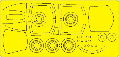 New Ware NWAM0878 1:48 F-4B Phantom II Basic Kabuki Masks
