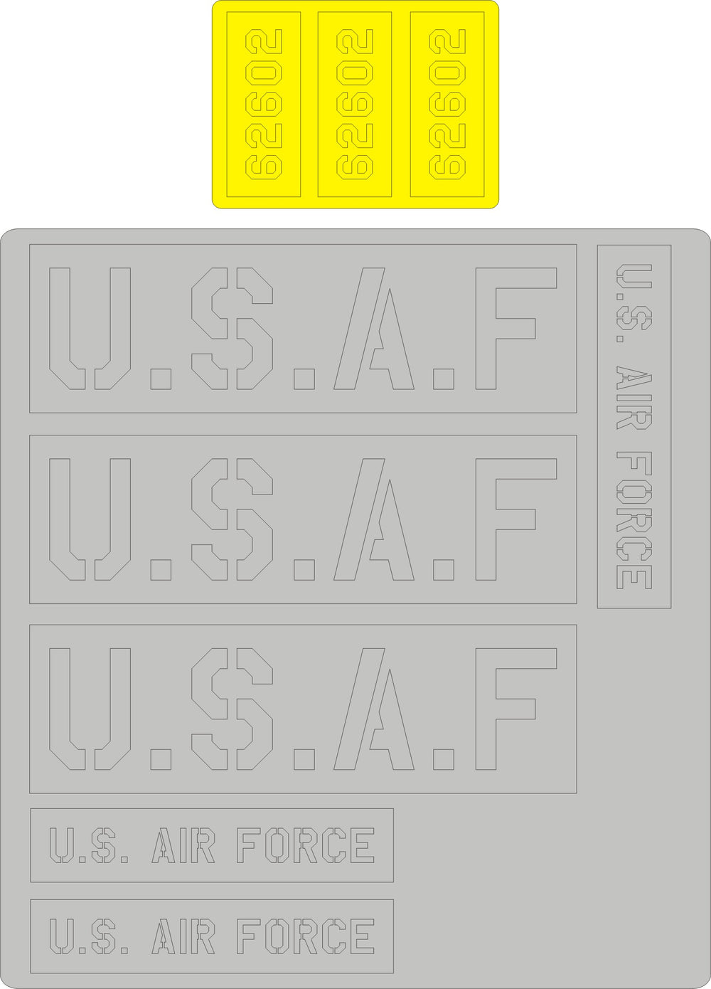 New Ware NWAM0092 1:32 Cessna L-19/O-1 Bird Dog USAF Marking Masks