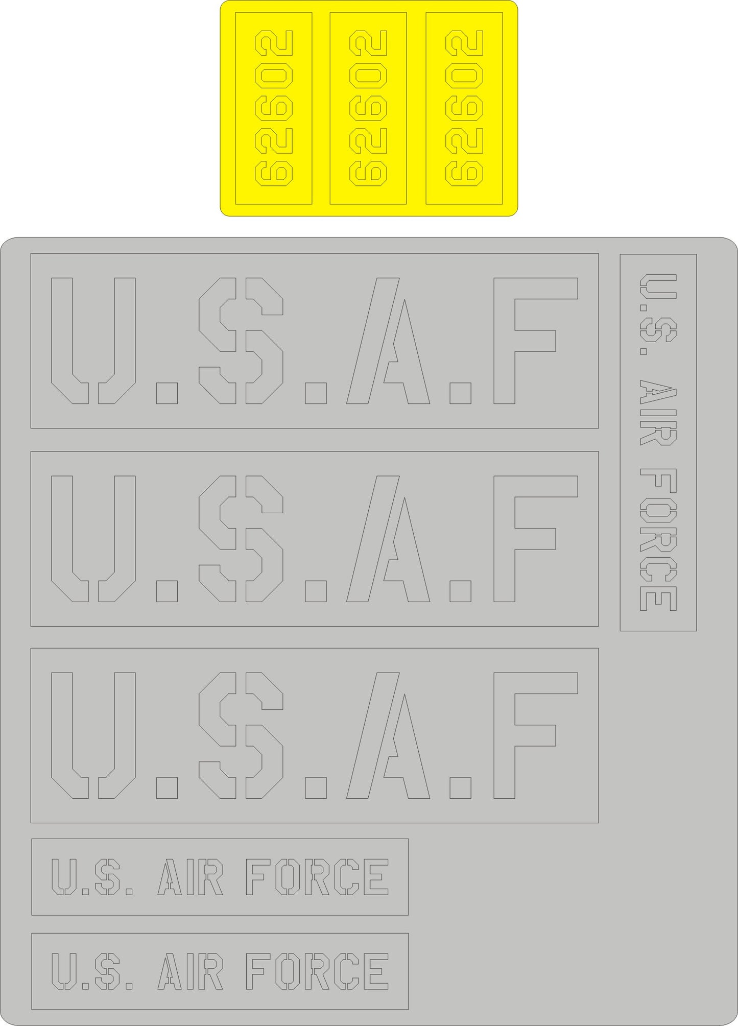 New Ware NWAM0092 1:32 Cessna L-19/O-1 Bird Dog USAF Marking Masks