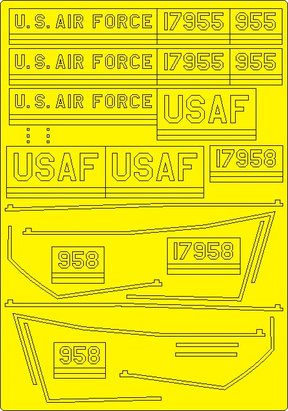 New Ware NWAM0953 1:48 SR-71 Blackbird Marking Masks