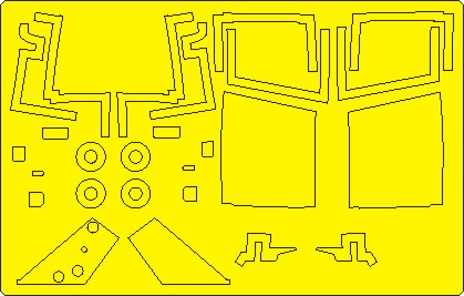 New Ware NWAM0972 1:48 Lockheed F-104A/C Starfighter TAIL SECTION kabuki masks